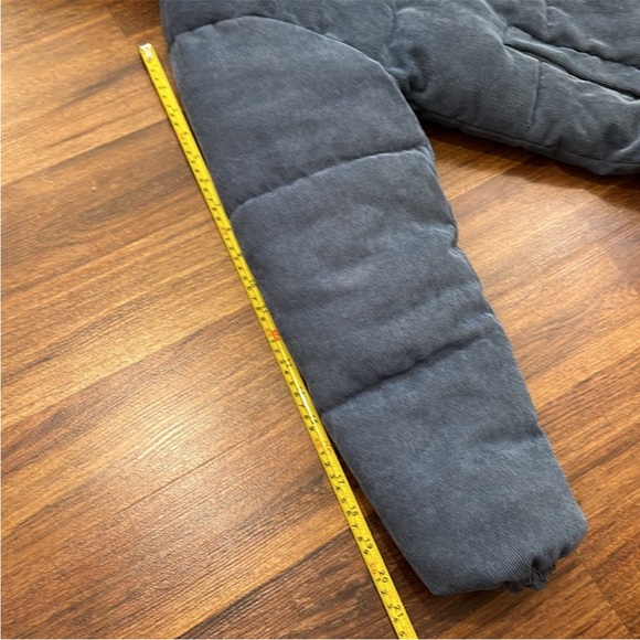 Molly Bracken Corduroy Puffer Jacket with Striped Faux Fur Hood - Picture 10 of 14